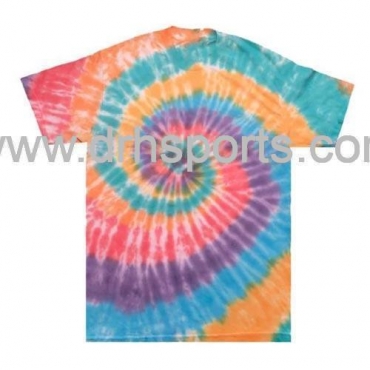 Multi Color Spiral Tie Dye T Shirt Manufacturers in Sherbrooke